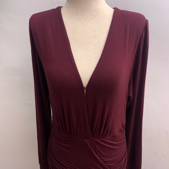 Young Fabulous and Broke Genesis Maroon Dress Size M - Picture 8 of 15